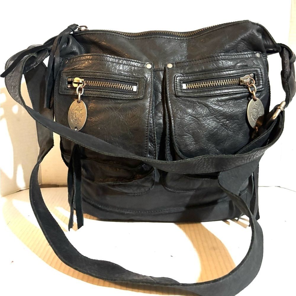 Juicy couture Black distressed Leather Women's Bag
